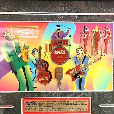 Coca-Cola 1998 Limited Edition #0137 of 2500 Music Pin Set with