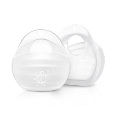 Milk Collector, Portable Silicone Breastmilk Catcher, Kick-Proof Wearable Bre...