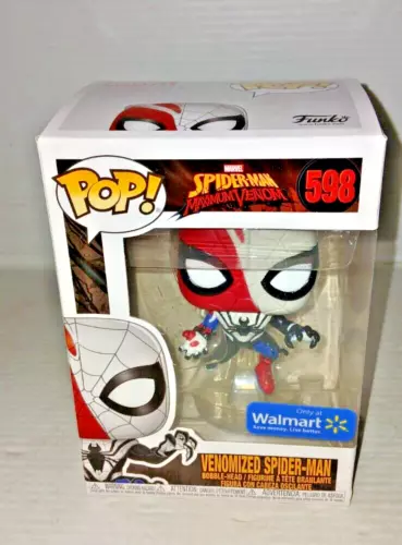 Funko Pop! Vinilo: Marvel - Venomized Spider-Man - Walmart (Exclusivo) #598