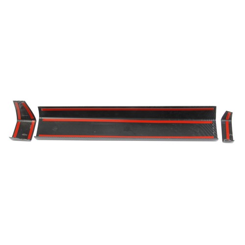 Carbon fiber style control dashboard panel cover trims for Toyota Tundra 2022+ - Picture 5 of 5