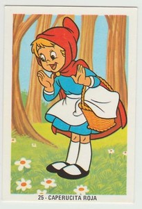 Fher 1970s Spain Spanish Walt Disney Trade Card #25 - Rotkäppchen