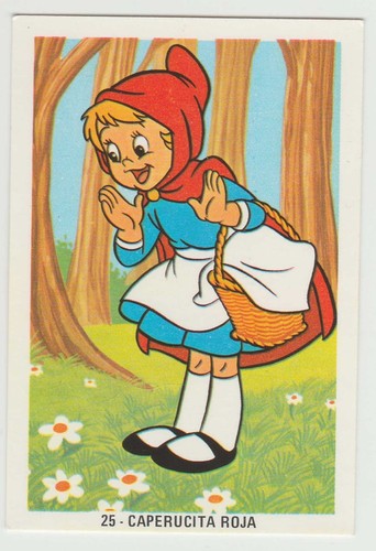 Fher 1970s Spain Spanish Walt Disney Trade Card #25 - Rotkäppchen