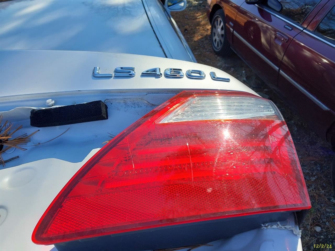 Passenger Right Tail Light for 2010-2012 Lexus LS460 Decklid Mount #3255920