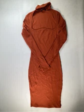 Womens Shein Orange Dress Size XS EUC