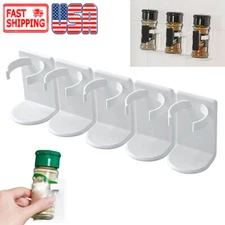 2Pcs Kitchen Spice Rack Organizer Storage Shelf Cabinet Jar Holder Wall Mounted