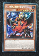 Yugioh ALPHA, BEASTMASTER, phra-en023 secret rare German Near Mint!