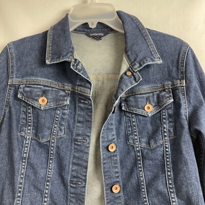 yue90s LANDS’ END Denim Jacket Women's Denim Trucker Jacket | Lands' End