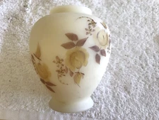 FENTON ARTIST SIGNED HAND PAINTED SATIN 4 1/2” VASE
