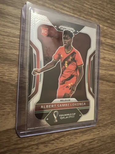 2022 Prizm World Cup Albert Sambi Lokonga Silver Prizm Rookie RC #13 Top Loader