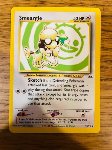Smeargle (30/75) Rare Neo Discovery Set Pokemon Card! FREE P&P! - Picture 10 of 28