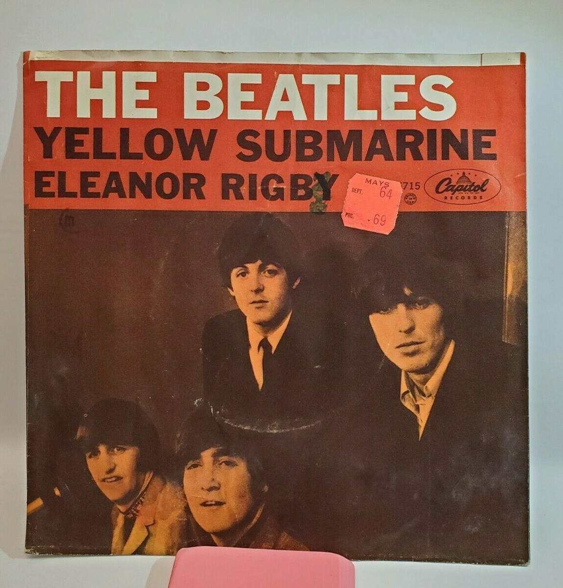 Beatles YELLOW SUBMARINE (ROCK N ROLL 45/PS) #5715 PLAYS VG++ NO