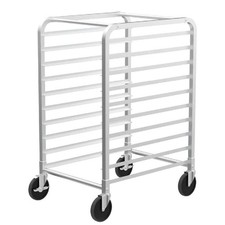 10-Tier Rolling Bakery Rack Stainless Steel Wide Bun Pan Sheet Rack for Kitchen