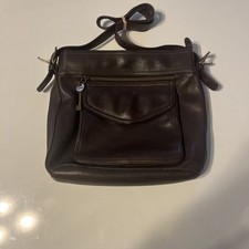FOSSIL Crossbody Bag NEW AMERICAN CLASSIC Black Leather Boho Outer Pockets 75082