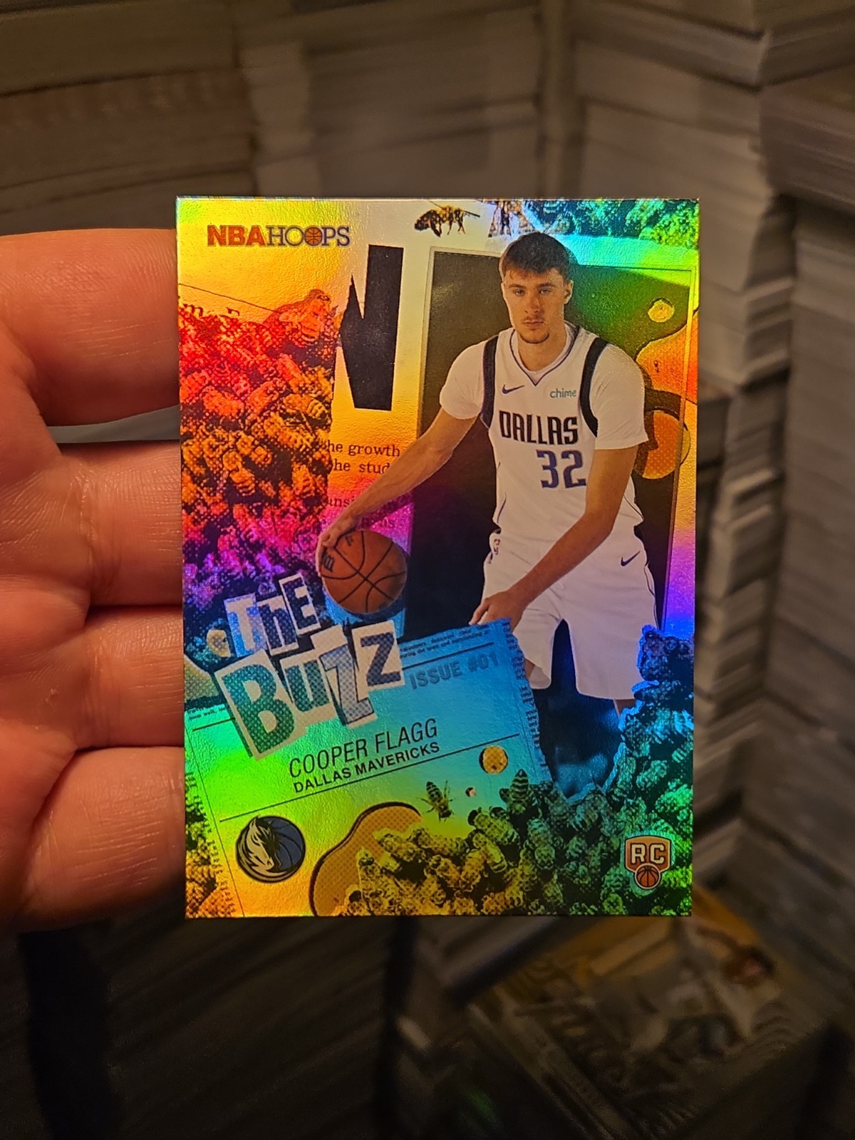 Cooper Flagg #TB-1 Basketball Cards 2025 Topps NBA Hoops The Buzz trading card — raw and PSA graded price guide