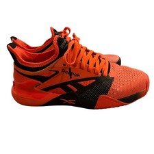 Reebok Unisex Nano Court Sneaker Youth Size 5.5 Orange Black Court Tennis