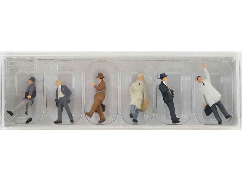 Preiser 10381 hommes d'affaire lot de personnages miniatures HO 1/87 pour diorama