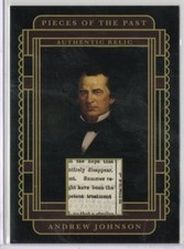 2025 Pieces of the Past Andrew Johnson AUTHENTIC HISTORIC RELIC POTUS #SR-AJ2 i