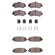 For Jeep Wrangler 18 DFC 5000 Advanced Ceramic Front & Rear Disc Brake Pad Set