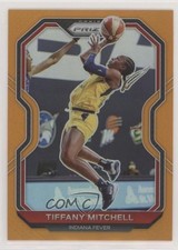 2021 Panini Prizm WNBA Orange Prizm 7/50 Tiffany Mitchell #74 00zd