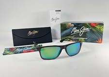 Maui Jim Onshore Brown Stripe Maui Green Polarized Sunglasses MJO798S 003