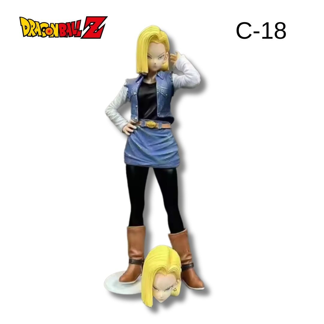 Action Figure C-18 Dragon Ball Z Androide 18 da Collezione Saga di Cell 26 cm