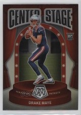 2024 Panini Mosaic Center Stage Silver Prizm Drake Maye #11 0nr3
