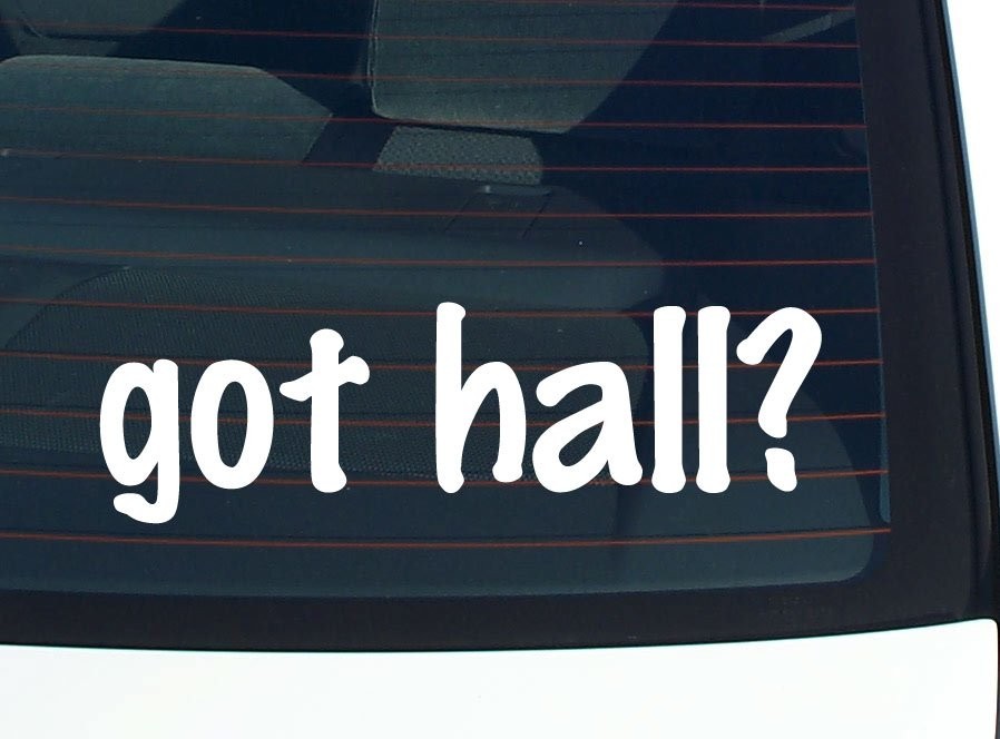 Got Hall Car Decal Funny Last Name Bumper Sticker Vinyl Window Pride
