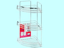 MENSOLA FRANCY AD ANGOLO PER DOCCIA PORTASHAMPOO PORTASAPONE CM.L22xP22xH53