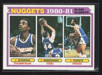 1981-82 Topps #49 David Thompson / Dan Issel / Kenny Higgs - NM/MT+ Set Break!