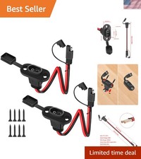 2 Pack SAE Quick Connector Harness  1FT 10AWG SAE Adapter Male Plug to Female...