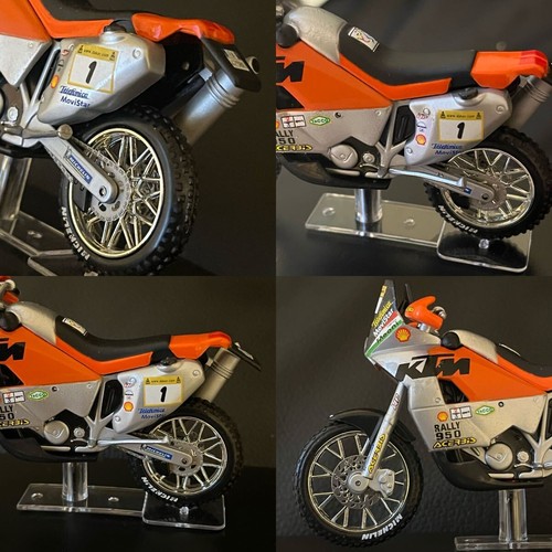 1/24 scale KTM 9 LC8 2 F.Meoni Off-road Vehicle Dakar Rally Akrapovic Muffler - Picture 4 of 10