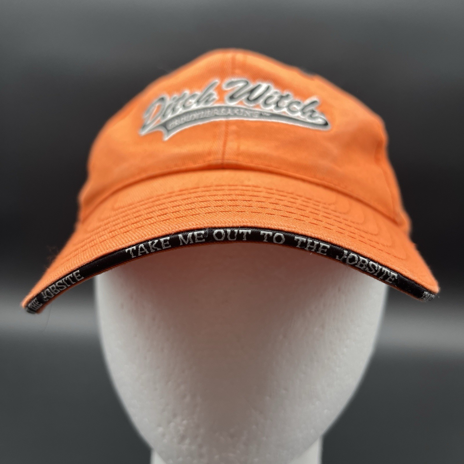 Ditch Witch Hat Orange Adjustable Strapback Cap - image 3