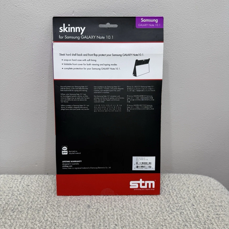 Stm Skinny Tablet Case Black Samsung Galaxy Note Tablet 10.1 (Stm-222-030j-01 ) - Image 4 of 4
