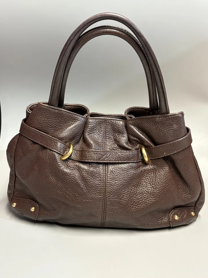 Alfani коричневый шагреневой кожи Hobo сумочки средний сутулиться наплечная сумка двойной ручки - Изображение 3 из 4