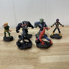 Disney Infinity 2.0 Spider-Man, Veneno, Cristal, Nova, Duende Verde + Lote de 6