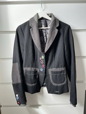 Desigual Jacke Blazer Größe 40 Grau Damen B...