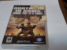 SONY PLAYSTATION PSP Brothers In Arms D-Day DISC W/BOX & MANUAL