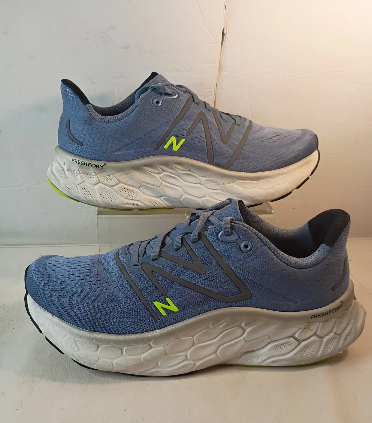 NEW BALANCE Fresh Foam More V4 M12 W13 5 blu mercurio argento verde UNISEX
