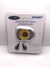 Jensen Sport SAB-55 Digital AM/FM Stereo Armband Radio Clock Adjustable SEALED