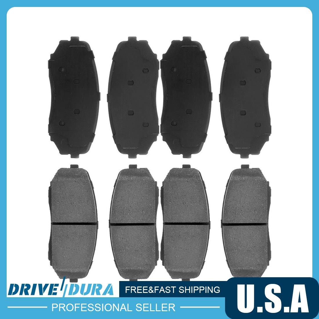 Front Rear Disc Brake Pad Set fits 1990-1992 Ferrari F40