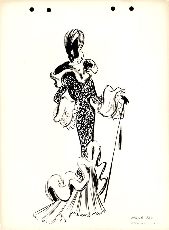 LMPE39 Original Keybook File Photo ERNST DRYDEN COSTUME DESIGN FOR MAE WEST