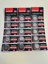 3x packs Warrior CR1632 5 Pack Coin Button Cell 3 Volt Lithium Batteries