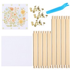 Threehoney 50 Pcs Needlepoint Stretcher Bars Kit 8 Wooden Stretcher Bars, 40 ...