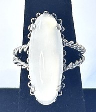 Vintage Sterling Silver Moon Stone Ring Sz 7