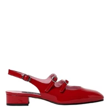 Carel Peche Red Mary Jane Pumps