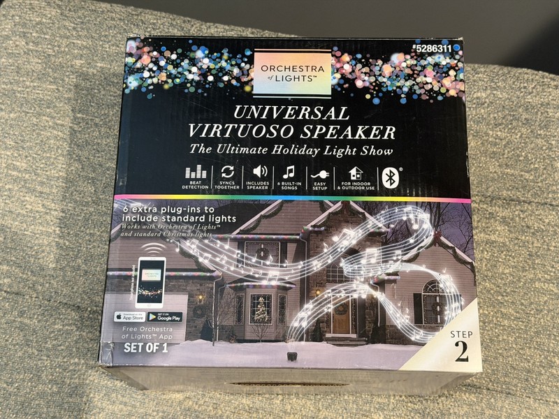 Gemmy Orchestra of Lights 5286311 Universal Virtuoso Speaker  Christmas Sync NEW