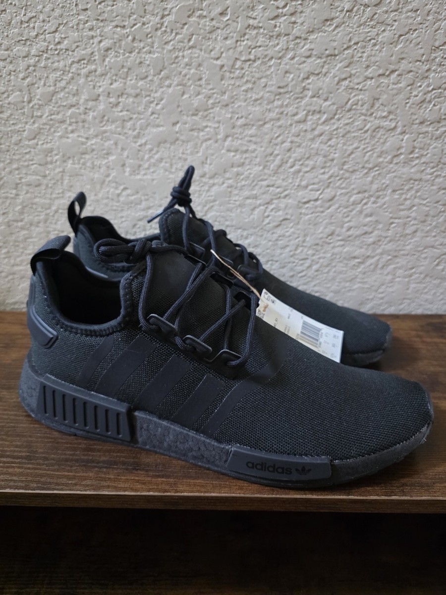adidas Nmd_R1 Lace Up Mens Black Sneakers Casual Shoes GZ9256 Sz