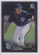 2016 Bowman Draft Chrome Top Prospects Purple Refractor Javy Guerra Javier k0w