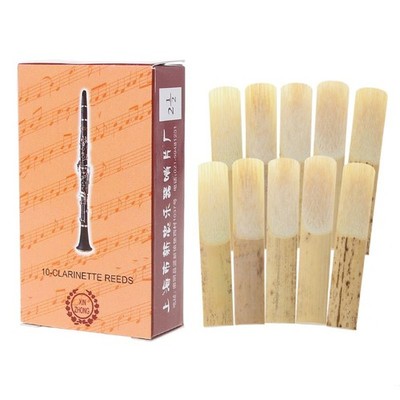 10Pcs/pack Clarinet Reeds Strength 2.5 Bb Clarinet Instrument Reed Beginners