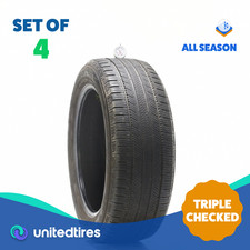 Set Of 4 Used 23555r19 Yokohama Geolandar Cv G058 105v - 5-732 15efb Set Of 4 Used 23555r19 Yokohama Geolandar Cv G058 105v - 5-732 15efb